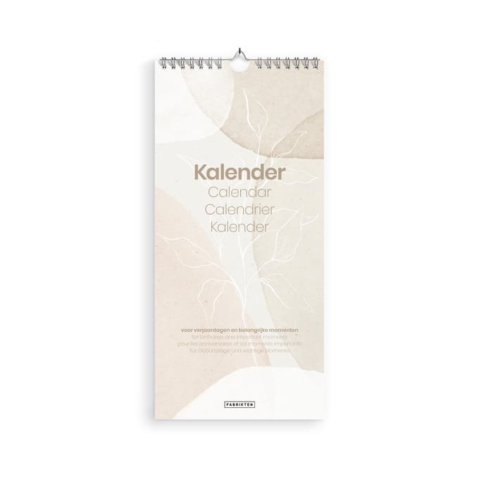 Fabrikten Verjaardagskalender Sabbia - 14 x 29,7 cm - Japandi