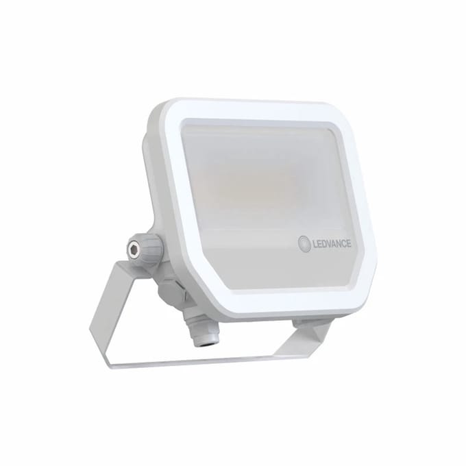 Ledvance LED Floodlight Aluminium Wit 17W 2400lm 100D - 865 Daglicht | IP66 - Symmetrisch