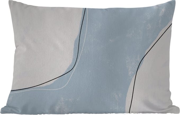 Buitenkussens - Blauw - Minimalisme - Abstract - 60x40 cm - Weerbestendig