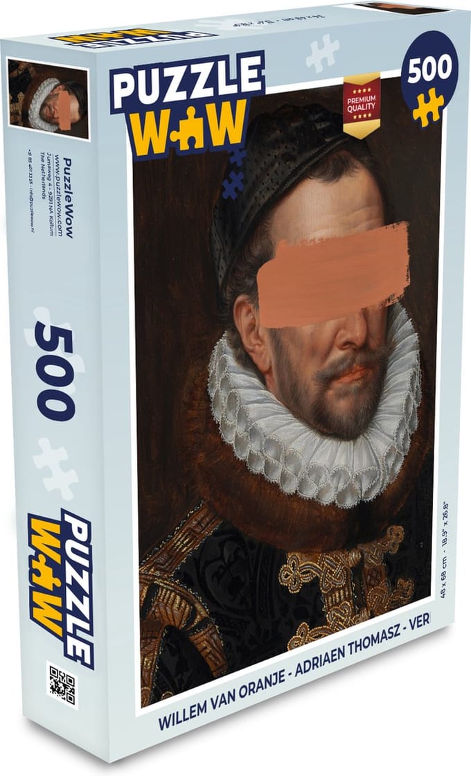 Puzzel Willem van Oranje - Adriaen Thomasz - Verf - Legpuzzel - Puzzel 500 stukjes