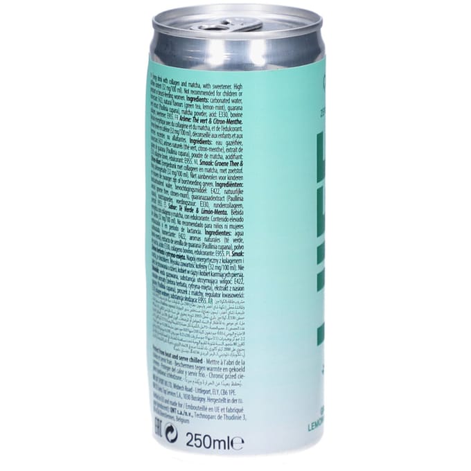 QNT Liife Energy & Collagen Matcha Groene Thee Citroen-Munt 250 Drank