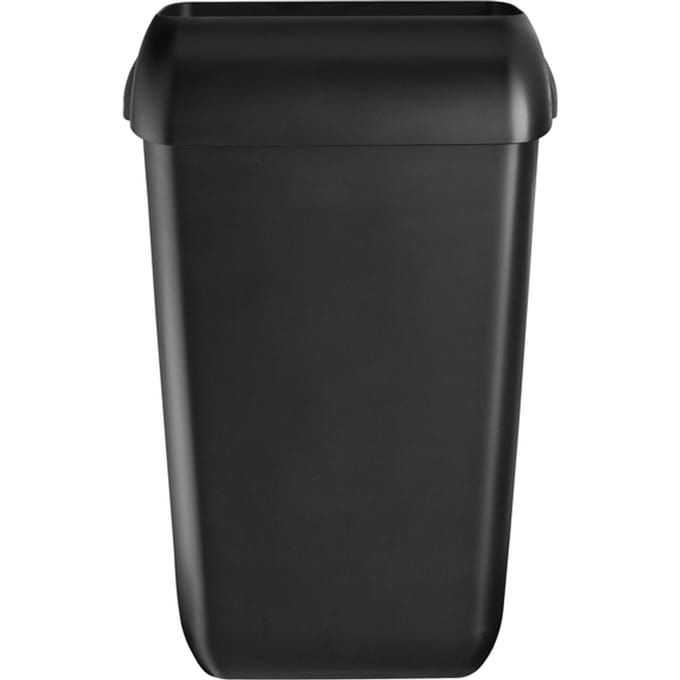 Afvalbak Quartzline open inworp 43 liter zwart 441454