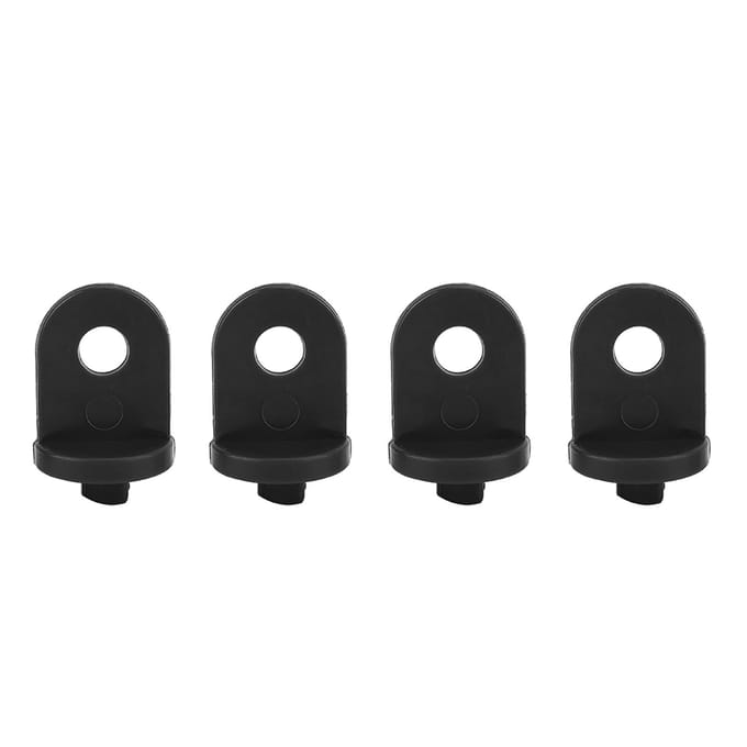 10 STKS Plastic Kas Haak Plant Bloem Hanger (Zwart) zwart