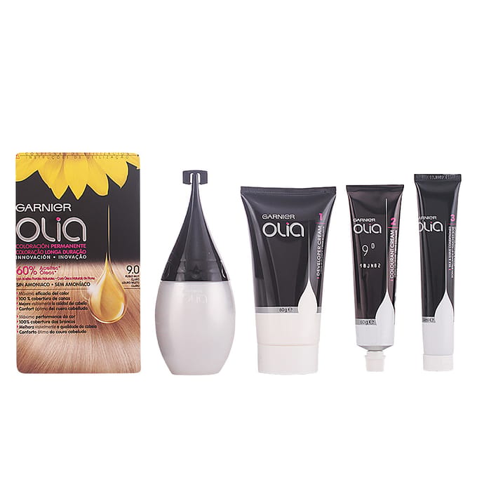 Olia Permanente Kleur #9,0 Zeer Licht Blond Set 4 stuks