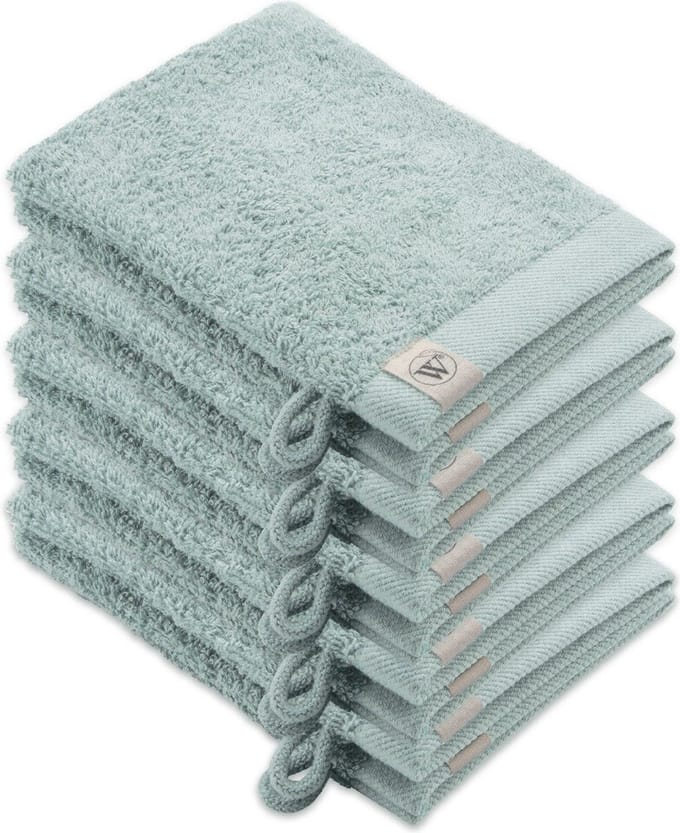 Walra Remade Washandjes 16x21 - set van 10 - Zware kwaliteit - Mint