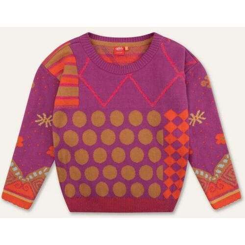 Oilily Kit Sweater- maat98/3T Violet