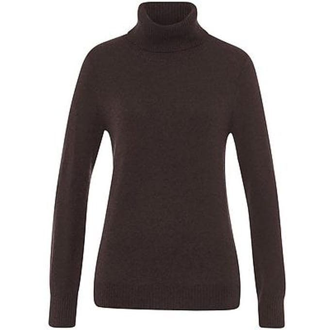Coltrui 100% kasjmier lange mouwen Van Peter Hahn bruin