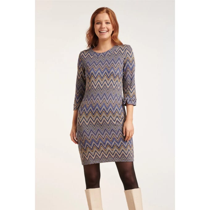 Smashed Lemon 24675 zigzag jurk |