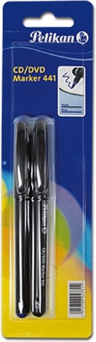 Pelikan 947317 markeerstift Zwart, Blauw 2 stuk(s)