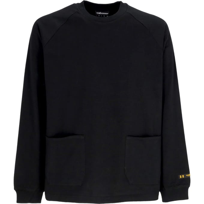 Heren T-shirt met lange mouwen Pocket L/s Tee Zwart