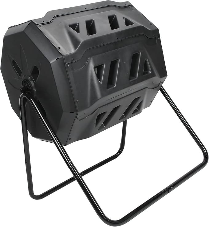 Compostbak Grote Capaciteit - Organische Afvalbak - Compost Maken - Duurzame Openluchtcomposter - 160 Liter - Groen