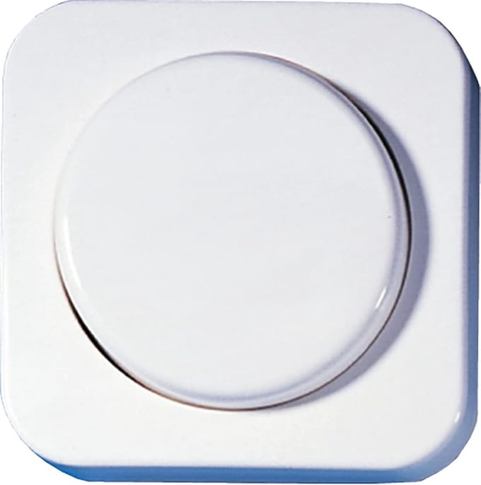 Afdekplaat voor dimmer en potentiometer, puur wit