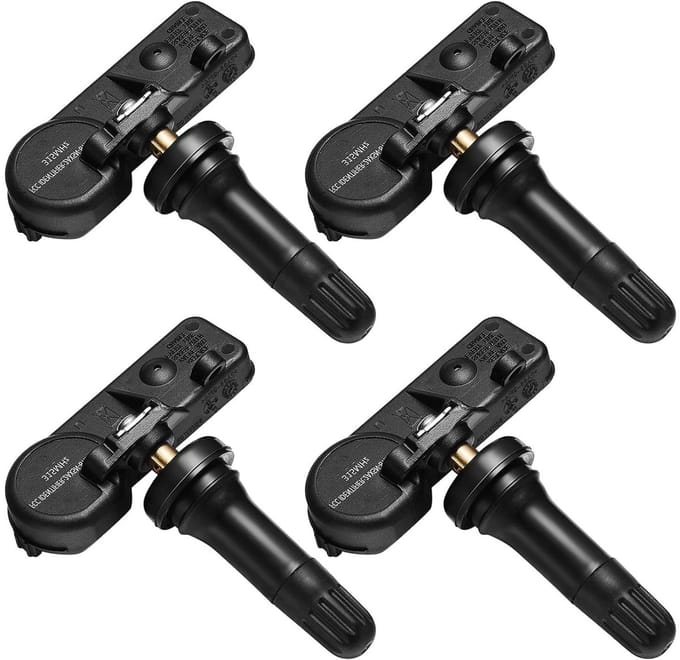 Banden Druk Sensor - TPMS Sensor - Veilig Rijden - Voorgeprogrammeerd - 433 MHz - Zwart