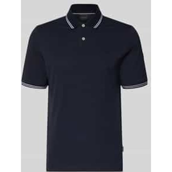 Bugatti Herren Polo Modern Fit van puur katoen