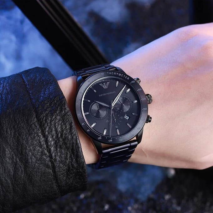 Emporio Armani Horloge AR11242 Zwart