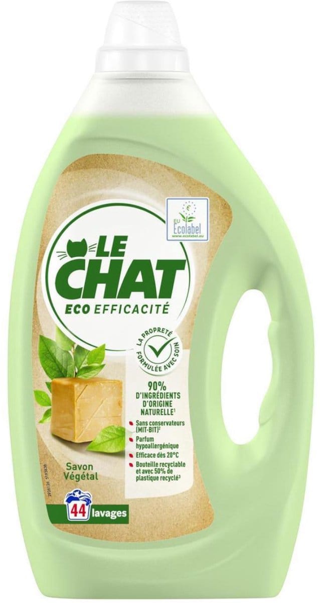 Le Chat vloeibaar wasmiddel eco efficacite savon vegetal 1,89l 44sc