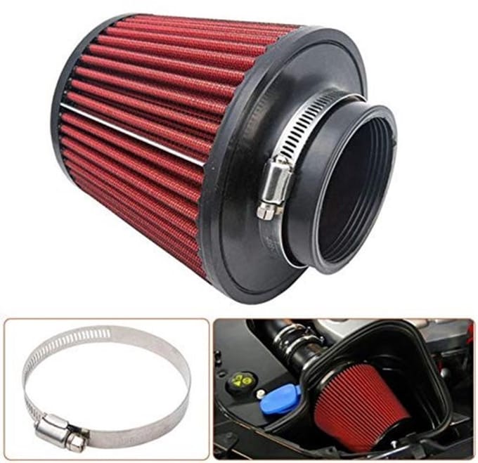 Allecto - Auto-luchtfilter - -performance luchtfilter - Rood