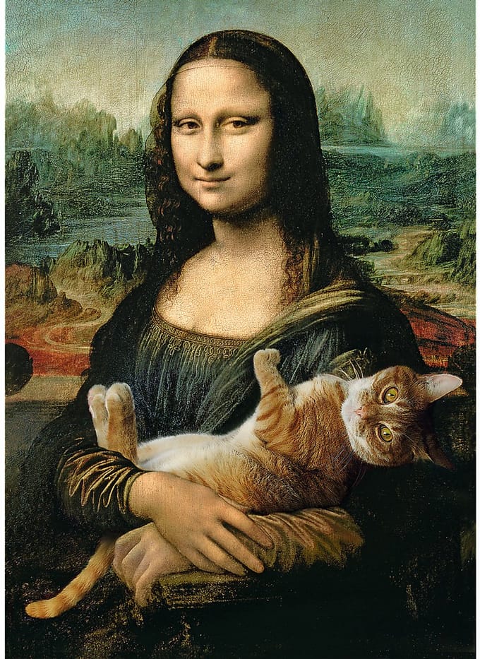 Trefl Mona Lisa met Kat puzzel - 500 stukjes