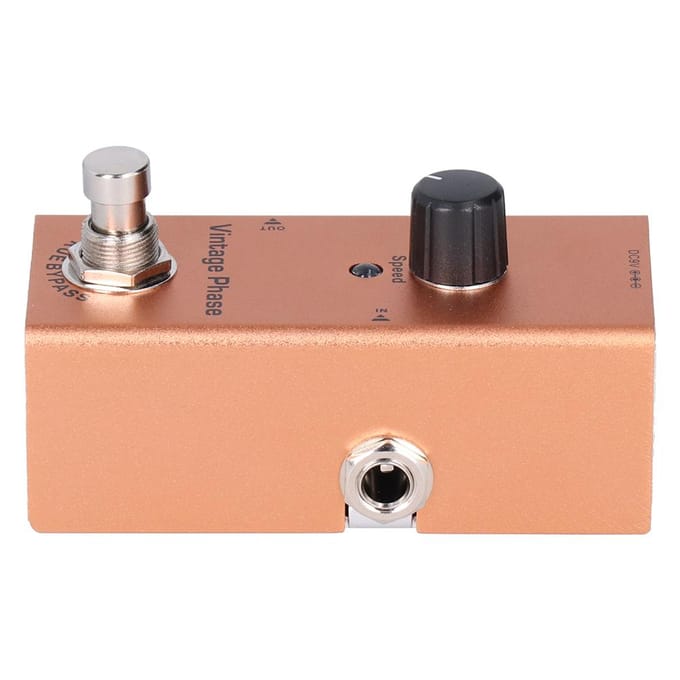 Pédale d'effet pour guitare électrique Vintage Phase Single Mini Phaser DC 9V JDF?6 Accessoires de Guitare brown