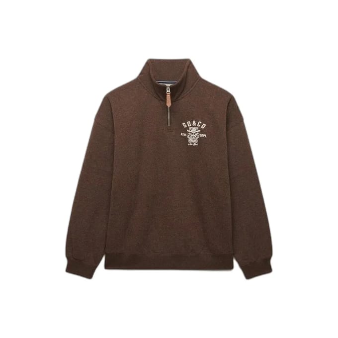 Dames sweatshirt met halve rits Superdry Country Club