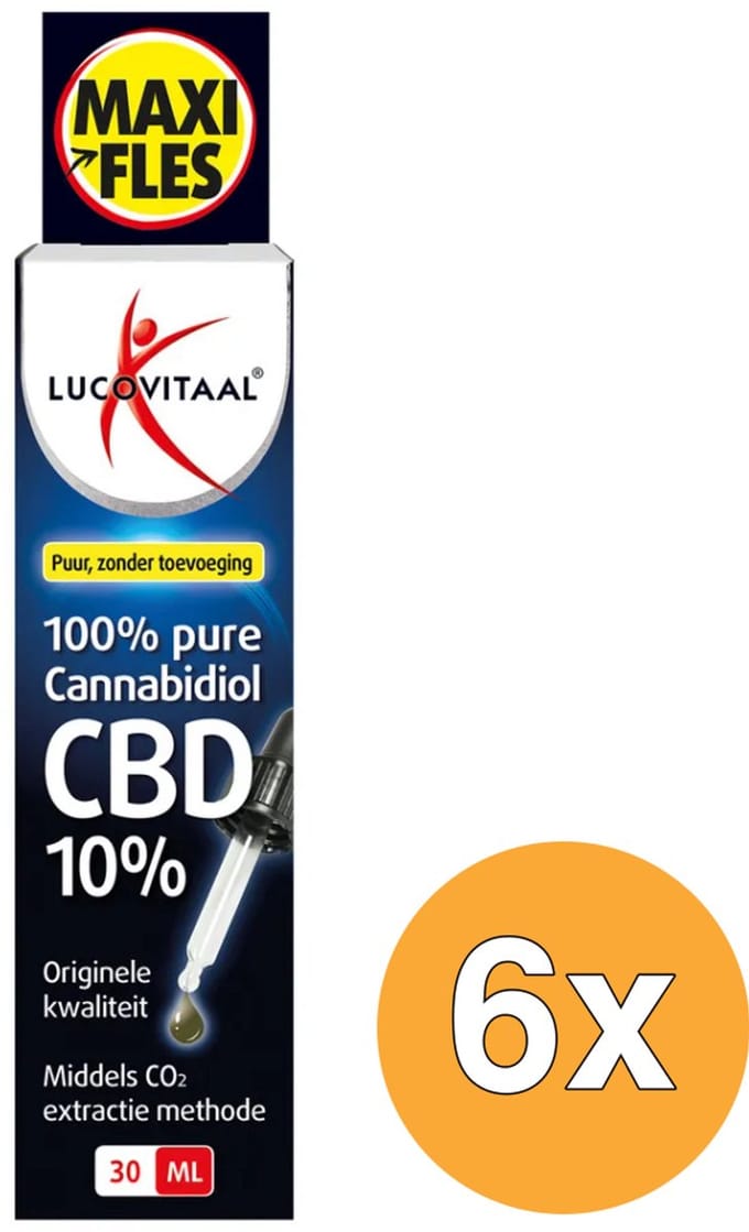 6x Lucovitaal CBD Olie 10% (30 ml)