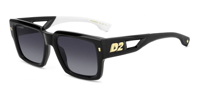 Dsquared2 D2 0143/S BLACK/GREY SHADED 53/19/145 Herrenbrillen Zonnebrillen