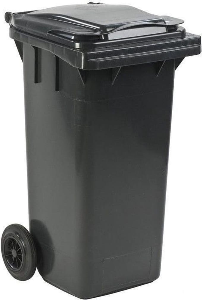 Minicontainer 120 liter grijs