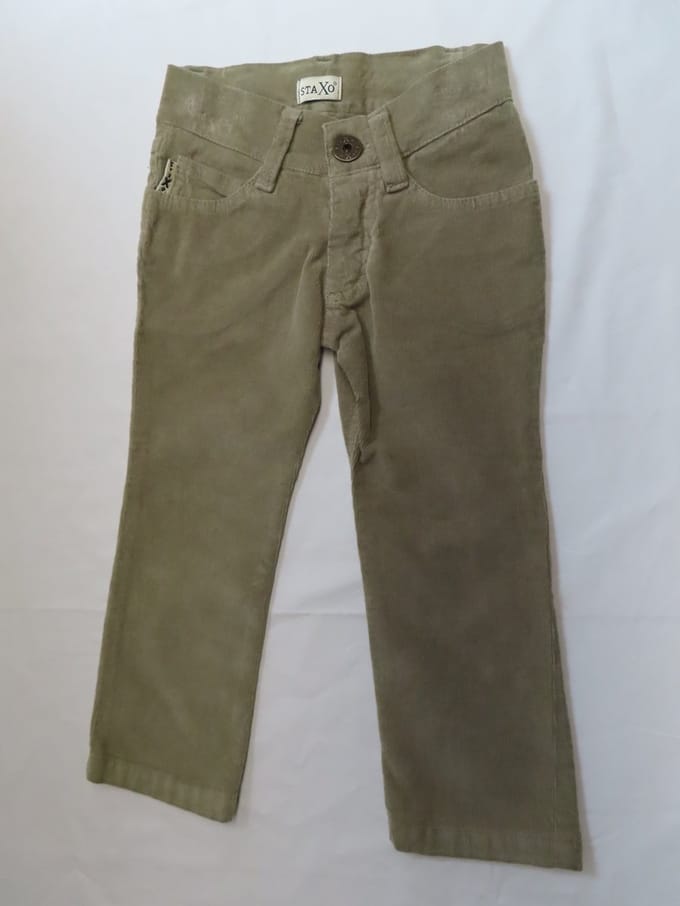 Lange broek - Unie - Rib - beige - 2 jaar 92
