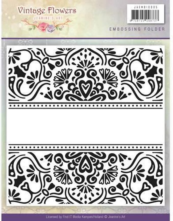 Embossingfolder - Jeanine's Art - Vintage Bloemen