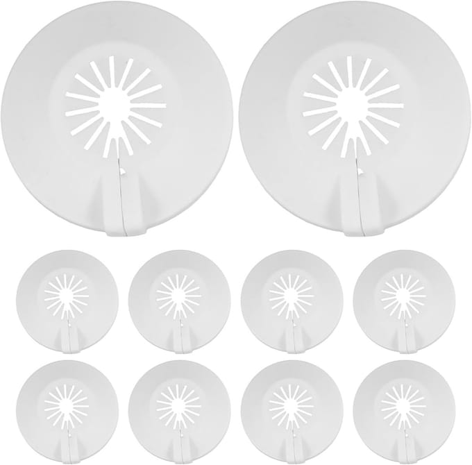 Afdekplaatjes Sprinklers - Wandafwerking Ring - Interieur Verbetering - Afneembaar Ontwerp - 6 3 x 6 3 cm - Wit