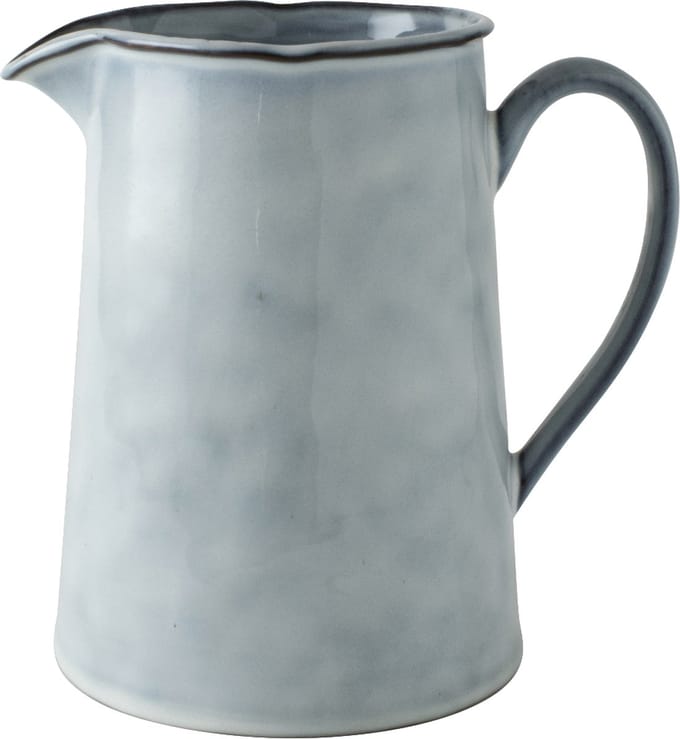 Dutch Rose Organic Waterkan 1.6 Liter - Stoneware Handgemaakt - Blauw