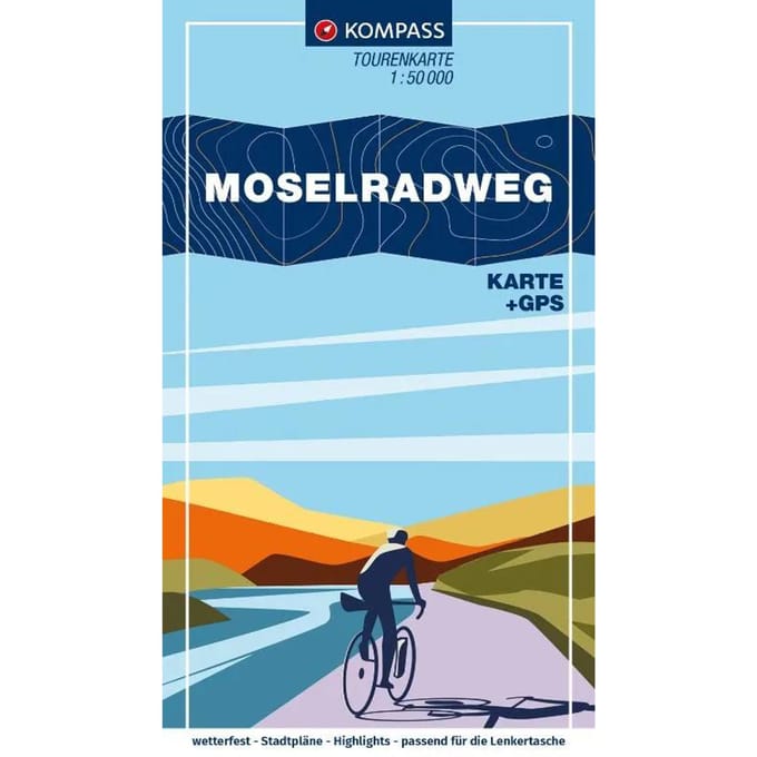 Kompass Ftk7007 Moselradweg - Kompass Fietskaarten
