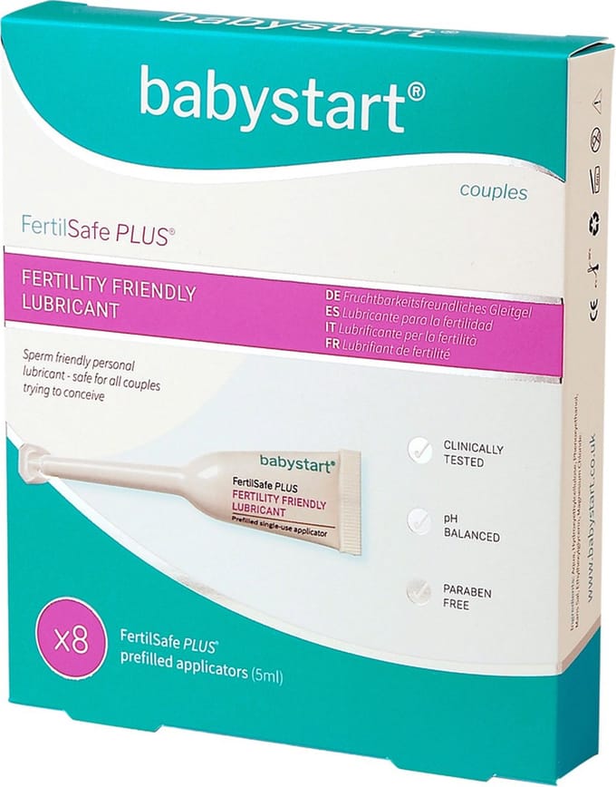 FertilSafe PLUS® – niet zaaddodend glijmiddel - zwangerschap ondersteunend - 8x applicator 5ml - Babystart®