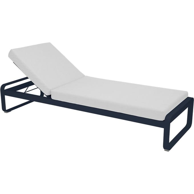 Fermob BELLEVIE Komfort - Ligbed - 92 abyssblauw - 81 witgrijs