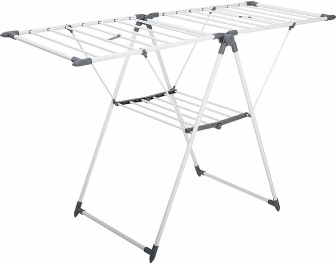 Five Wasrek/droogrek - metaal - 150 x 61x 96 cm - staand/inklapbaar