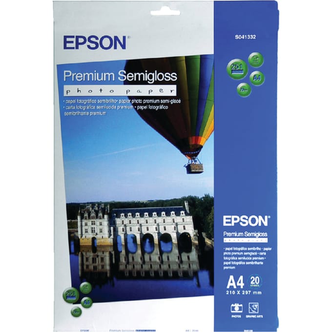 Epson S041332 Premium Semigloss A4 (20 vel) Fotopapier