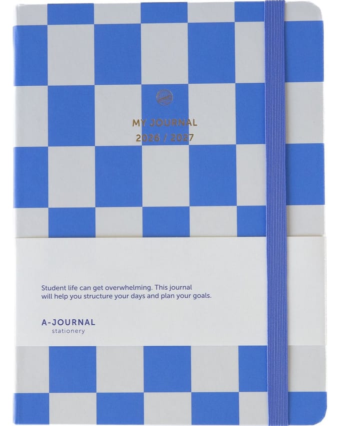 My Journal - Schoolagenda 2026-2027 - A5 - Lavendel geruit