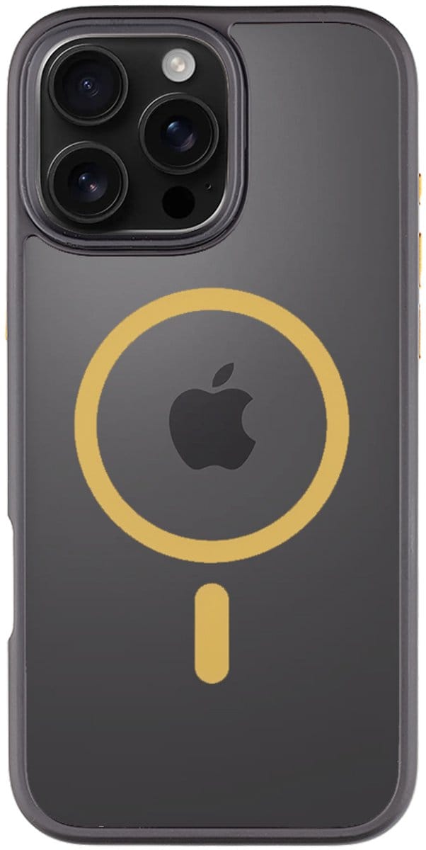 Tactical iPhone 16 Pro Max Magforce Hyperstealth 2.0 Cover – Hoesje met Losse Klikbare Knoppen – Black/Yellow