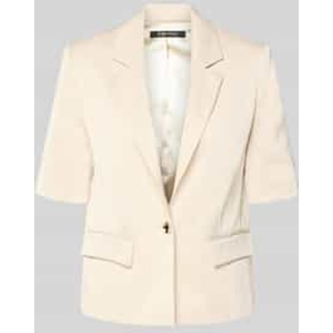 Slim fit blazer met 1/2-mouwen