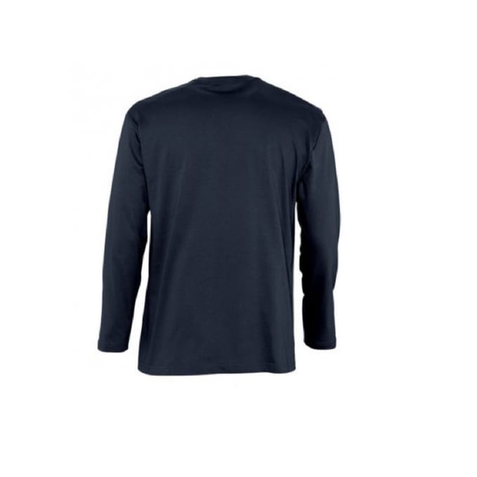 SOLS Heren Monarch T-Shirt met lange mouwen (Marine)