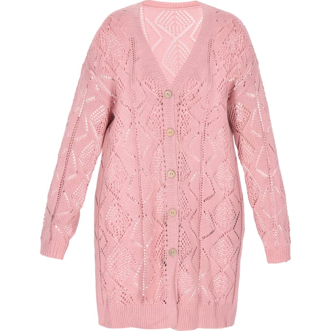 usha Plus size vest Dames roze