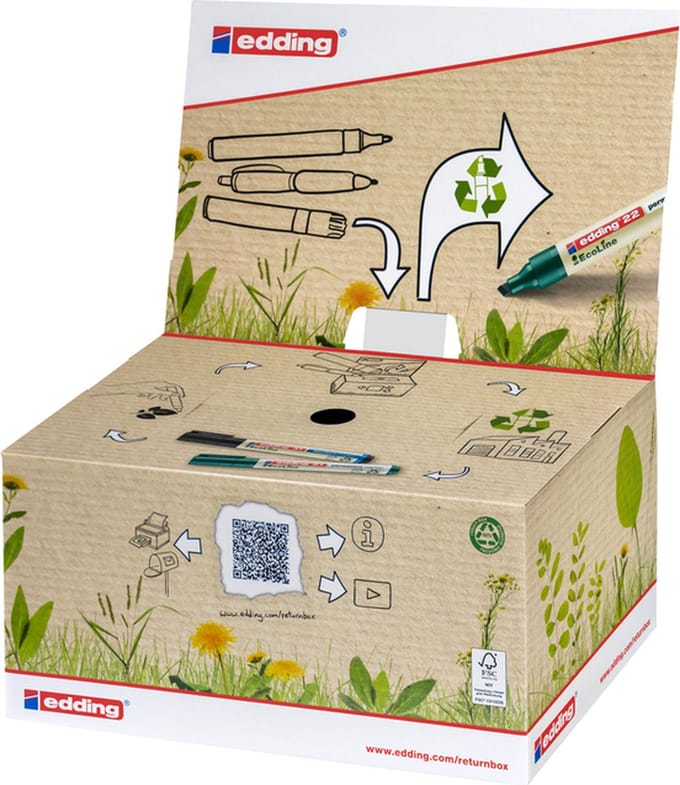 Retourenbox edding Benelux