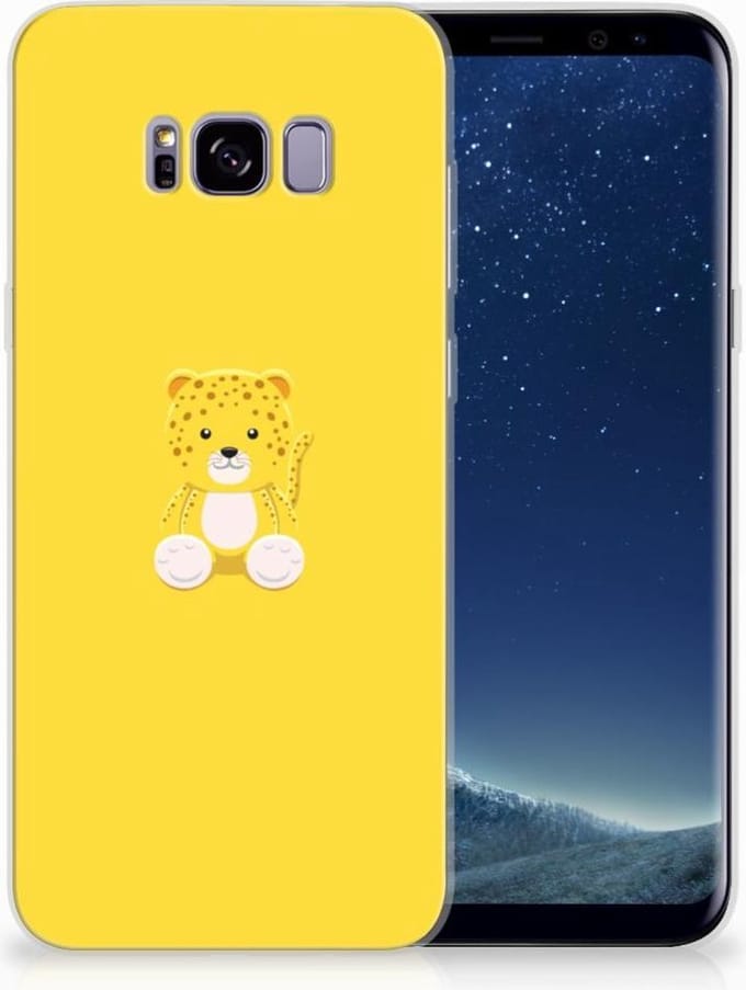 Samsung Galaxy S8 Plus Telefoonhoesje met Naam Baby Leopard