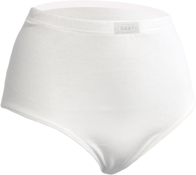Dames Racky taille slip - Wit - prijs per 6 stuks