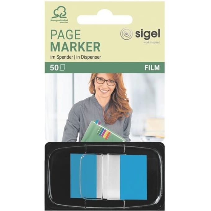 Herkleefbare bladwijzers »Z-Marker« 45 x 25 mm, blauw