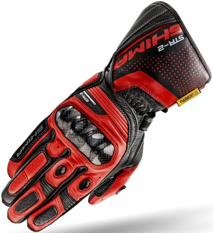 SHIMA STR-2 Zwart Rood Handschoenen - Handschoen