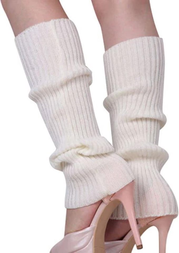 *** Beebie`s Wit Beenwarmers - One Size - van Heble® ***
