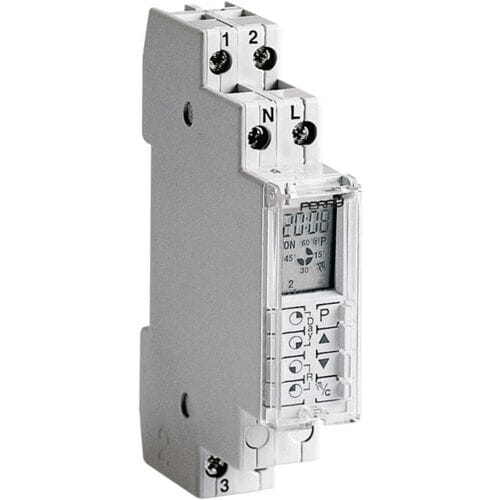 Wallair 1IO1071 - Schakelklok Digitaal Weekprogramma - 3500 W - IP40 - Gangreserve