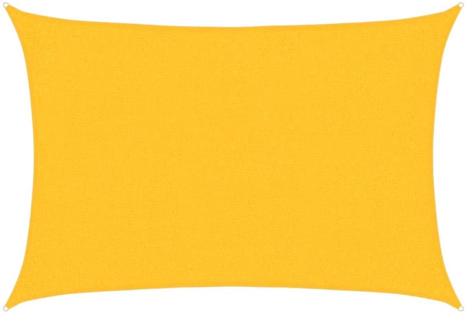 vidaXL - Zonnezeil - 160 - g/m² - rechthoekig - 2x2,5 - m - HDPE - geel
