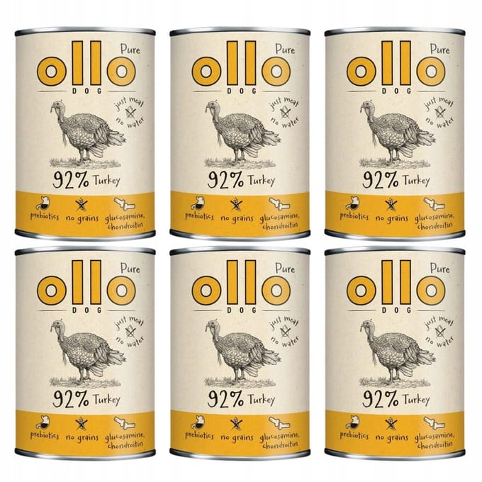 OLLO Pure - Hondenvoer - 6x850g - Graanvrij - Hypoallergeen
